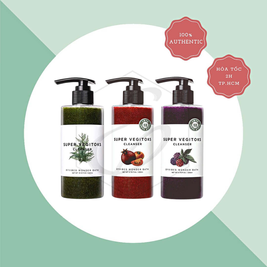Sữa Rửa Mặt Rau Củ Wonder Bath Super Vegitoks Cleanser - 300ml